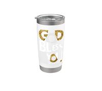 Ropa de calle God Bless You Vaso térmico de acero inoxidable de doble pared