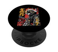 Ropa de Calle Japonesa Samurai Warrior Cyberpunk Y2K Anime PopSockets PopGrip Adhesivo