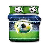 Ropa de cama 180 x 220 cm - Cama 120 cm/135 cm Copa mundial Llama El fútbol 3D Patrón Imprimiendo Funda nórdica y funda de almohada 2 piezas Fibra ultrafina de poliéster Suave y transpirable
