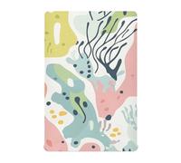 Ropa de cama ajustable de muselina de color claro coral para cuna infantil de 52 x 28 pulgadas, sábanas para recien nacido