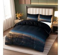 Ropa de Cama de 220x200cm - EspacioJuego de Ropa de Cama para Todo el año 3 Piezas - Funda nórdica con 2 Fundas de Almohada de 50x75cm - Galaxia