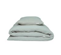 Ropa de cama de muselina Hutch&Putch Eliane Aquamarine - 200 x 200 cm, 80 x 80 cm