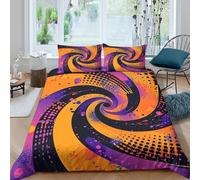 Ropa De Cama De vértigo Funda De Edredón Estampado En 3D Microfibra con Funda De Almohada Aplicable A para Adultos Y Niños King（220x240cm）
