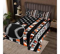 Ropa de cama infantil de béisbol para niños y niños, pelota deportiva para niños, juego de sala de juegos, juego de cubierta, decoración de dormitorio, decoración rústica, casa de campo, bandera de
