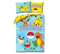 Ropa de cama infantil Pokemon Oeko Tex 140 x 200 algodón reversible