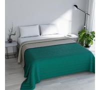 ROPA DE CAMA ITALIANO Colcha verano trullo / gris del doble 260 x 270 cm
