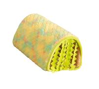 Ropa de cama tipo cueva para animales pequeños con esteras higiénicas, hábitat cálido en invierno y escondite de aventuras para erizos, chinchillas, túnel de cama de forro para mascotas pequeñas