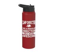 Ropa de director de campamento - Diseño divertido de grandes directores Stainless Steel Insulated Water Bottle