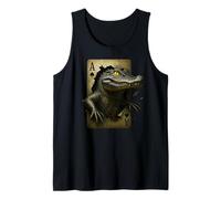 Ropa de diseño de Tarjeta de cocodrilo Ace of Spades para los fanáticos del póquer Camiseta sin Mangas