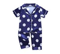 Ropa de Dormir con Estampado Corto de Manga para niños pequeños, Pijamas para niñas, Camisetas y Pantalones bebés, Conjuntos y Conjuntos para niñas Niña Invierno Mono