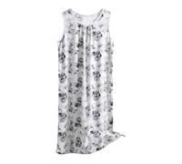 Ropa de dormir de manga larga para mujer, camisón corto, camisón de algodón, elegante, camisón de dormir, cómodo, camiseta de dormir, vestido informal para todas las noches, Rosa., XXL