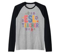 Ropa de educador de Segundo Idioma inglés Camiseta Manga Raglan