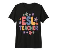 Ropa de educador de Segundo Idioma inglés Camiseta Premium