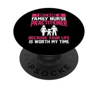 Ropa de Enfermera Familiar | Increíble diseño FNP PopSockets PopGrip Adhesivo