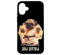 Ropa de Entrenamiento para Perros Pug Gráfico Jiu-Jitsu Carcasa para iPhone 16 Plus