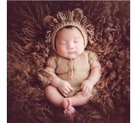 Ropa de fotografía para recién nacido, juego de hilo hecho a mano para bebé de luna llena, traje de fotos, juego de león, ropa de estudio para niños,