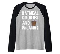 Ropa de Galletas de Avena - Gran diseño para Amantes de Las Galletas Camiseta Manga Raglan