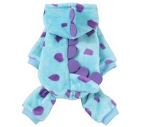 Ropa de Gato Dinosaur Dinosaur Dogs con Sombrero Lavada de Mascotas cálidas para Gatito de Cachorros pequeños con un Peso de 1014 kg