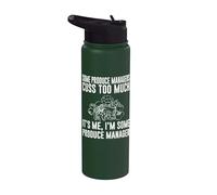 Ropa de gerente de producción - Diseño divertido de gerentes Stainless Steel Insulated Water Bottle