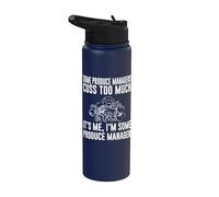 Ropa de gerente de producción - Diseño divertido de gerentes Stainless Steel Insulated Water Bottle