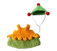 Ropa de hámster para animales, vestido de punto y suéter con sombrero para animales pequeños - Disfraz de animal con capucha, para cobayas, hámster, hurón, conejo, chinchilla y erizo