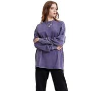 Ropa De Hombre | Camiseta De Manga Larga Lavada Vintage Pesada De 310G, Camiseta Básica De Color Sólido Lavada Y Holgada para Hombres.,Púrpura Oscuro,Metro