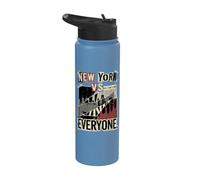 Ropa de horizonte urbano de New York City Vs Everyone Proud Urban Grunge Stainless Steel Insulated Water Bottle