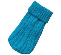 Ropa de invierno para perro, ropa de punto para perros pequeños y medianos, suéter de cachorro de chihuahua, suéter Yorkshire para perros-azul luna, L (10) 2.5-4KG