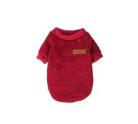 Ropa de invierno para perros pequeños, abrigo cálido de chihuahua, Schnauzer, pug, sudaderas, casual, acceso para mascotas (rojo vino, XS (viejo))