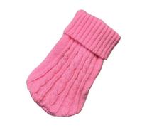 Ropa de invierno para perros, ropa de punto para mascotas para perros pequeños y medianos, chihuahua, cachorro, suéter para mascotas, suéter Yorkshire Pure Dog Ropa Perro (rosa, 3XL (16) 6-9 kg