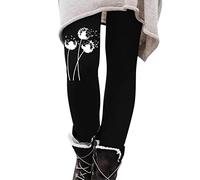 Ropa de invierno Valentine Day Cute Print Casual Cómodo Leggings de casa Pantalones de Bota Pantalones de Invierno Clásicos, D-blanco., L