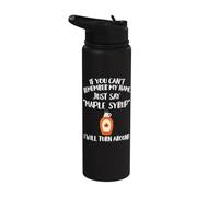 Ropa de jarabe de arce | Gran diseño divertido para amantes de los jarabes Stainless Steel Insulated Water Bottle