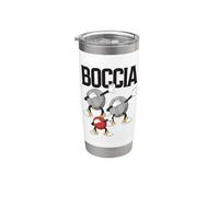 Ropa de jugador de petanca con bocas de Dabbing Boccia Vaso térmico de acero inoxidable de doble pared