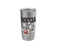 Ropa de jugador de petanca con bocas de Dabbing Boccia Vaso térmico de acero inoxidable de doble pared