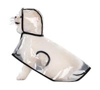 Ropa de lluvia para mascotas, cuerpo con sombrero para perro, impermeable a prueba de lluvia y barro para paseos y actividades al aire libre