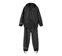 NAME IT Nkndry Rain Set Noos Traje de lluvia Unisex niños, Black, 122