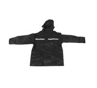 Ropa de lluvia Wangcmcol para actividades al aire libre, conjunto superior e inferior con banda reflectante, puños elásticos, máscara extraíble para ciclismo, viajes (L)