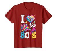 Ropa de los años 80, suministros de fiesta retro, disfraz de los años ochenta para mujer Camiseta