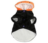 Ropa de Lujosa para Perros Calientes y cómodos Halloween Calabaza de Calabaza Patrón de Bate Cat Pet Cat Afoor Outdoor (Metro)