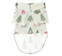 Ropa de manga corta para mascotas, para uso diario, cascanueces verde pastel, talla 4XL