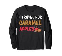 Ropa de manzana caramelo, gran diseño divertido para amantes de las manzanas Manga Larga