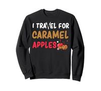 Ropa de manzana caramelo, gran diseño divertido para amantes de las manzanas Sudadera