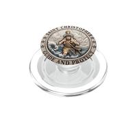 Ropa de Medalla de guía y protección de San Cristóbal PopSockets PopGrip para MagSafe