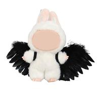 Ropa de muñeca de 17 cm Adecuada para muñecas Labubi de 17 cm, Accesorios Ropa labubi(Alas Negras (muñecas no Incluidas))