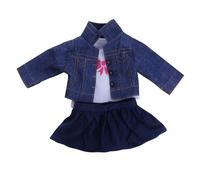 Ropa de muñeca de 18 pulgadas Dress for My Life Cama de muñecas litera doble (azul único)