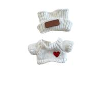 Ropa de muñeca de ganchillo a mano para figuras de tela de 17 cm, accesorios de moda de alta calidad, adecuado como regalo de cumpleaños, accesorio de juguete creativo para decoración de juegos de rol