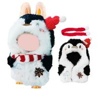 Ropa de Muñeca de Navidad,Pingüino Disfraces para Muñecas 17cm,Navidad Muñeca de Ropa,DIY Accesorios de Muñeca de Peluche, Niños y Niñas(sin muñeca,Pingüino)