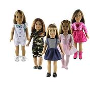 Ropa de Muñeca, Lance Home 5 Conjuntos Vestidos de Ropa de Verano de Moda para Muñecas de 18 Pulgadas Baby Born, Muñecas Recién Nacidas, Muñecas American Girl y Otras Muñecas de 18 Pulgadas