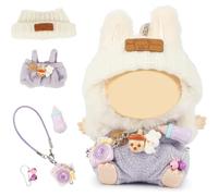 Ropa de Muñecas for Labubu, Conjunto de Vestidos y Accesorios para Muñecas de 15cm y 17cm Trajes for labubu Estilosos y Adorables para Niños y Niñas (Style 2)