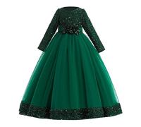 Ropa de Navidad para bebé y niña - Vestido de Princesa Vestido de Manga Larga Vestido de Ocio hasta la Rodilla Vestido de Fiesta Vestido de Princesa Tul para Fiesta Papá Ropa de Invierno para niños